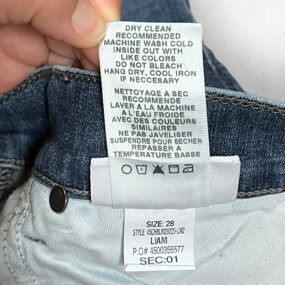 Joe's The Brixton‎ Straight + Narrow Mid Rise Jeans Women's W28 Stretch Med Blue - Picture 7 of 10